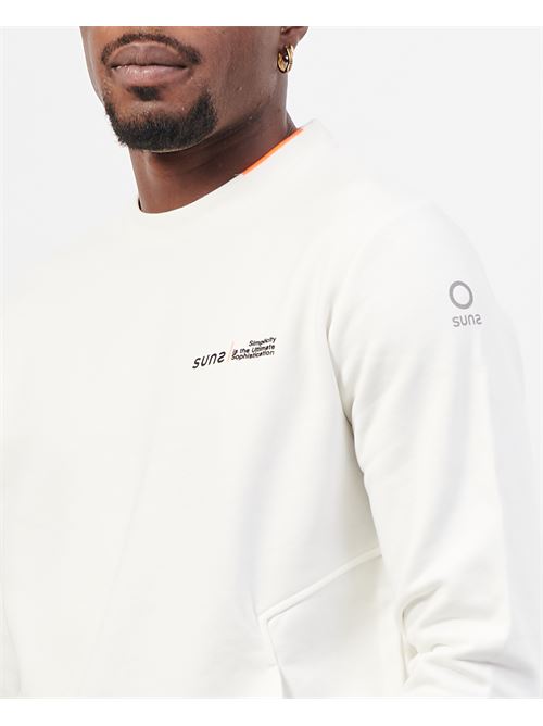 Sweat homme col rond basique Suns SUNS | MFS53019UOFF WHITE